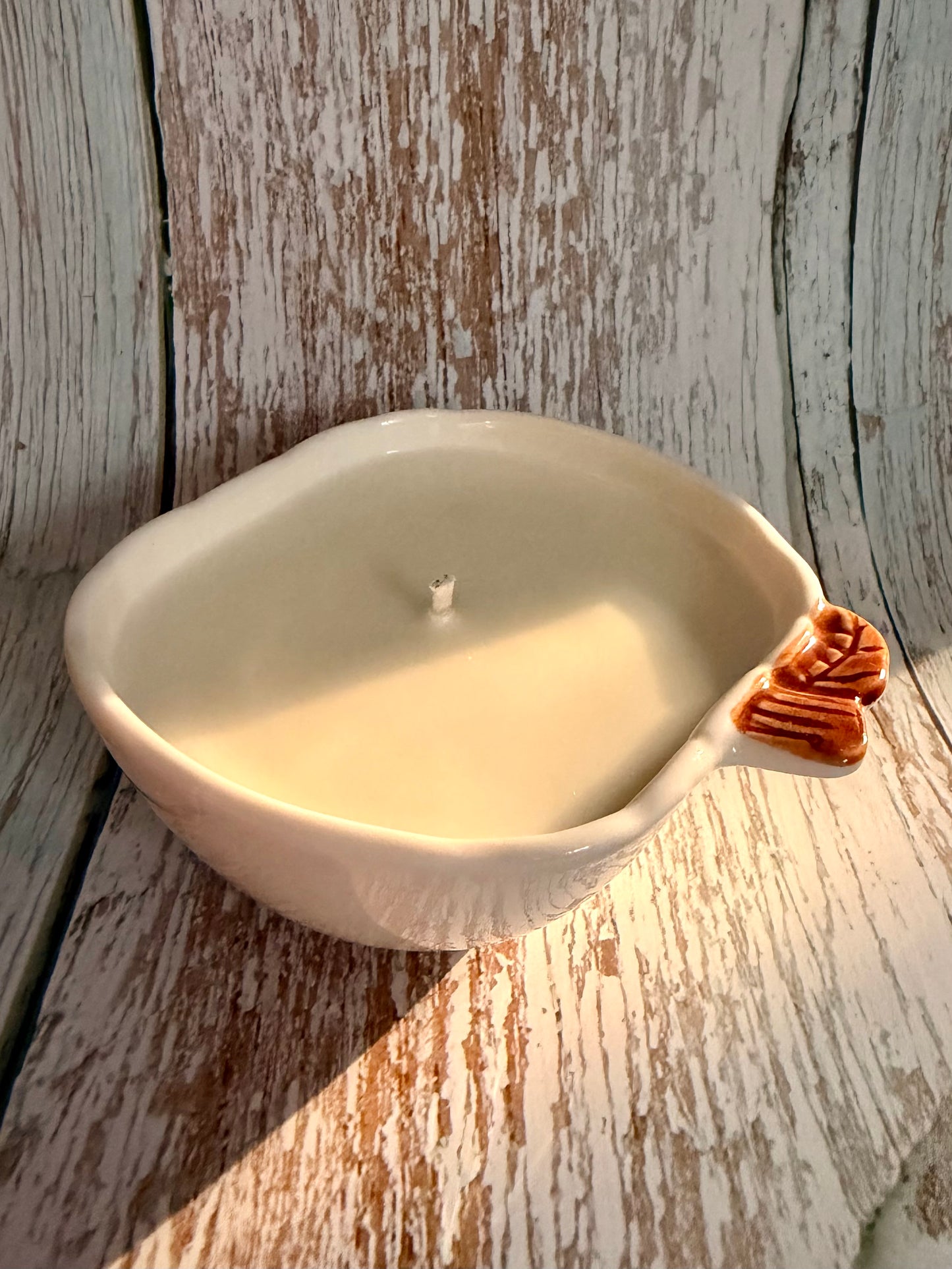 Petite Cream Ceramic Pumpkin