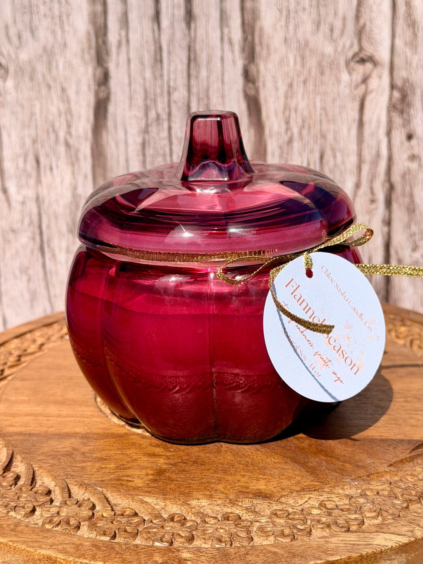 Flannel Season Crystal Pumpkin