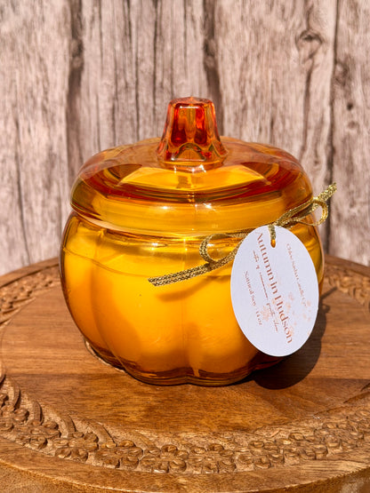 Autumn in Hudson Crystal Pumpkin