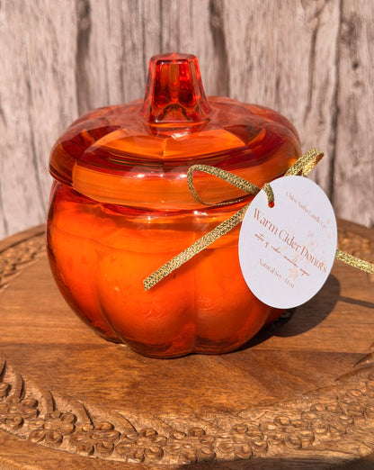 Warm Cider Donuts Crystal Pumpkin