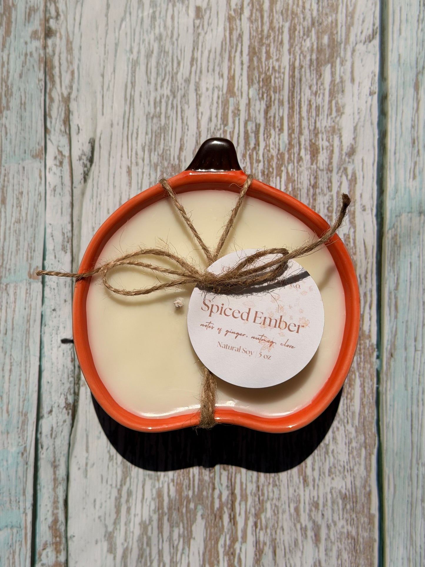 Spiced Ember Ceramic Pumpkin