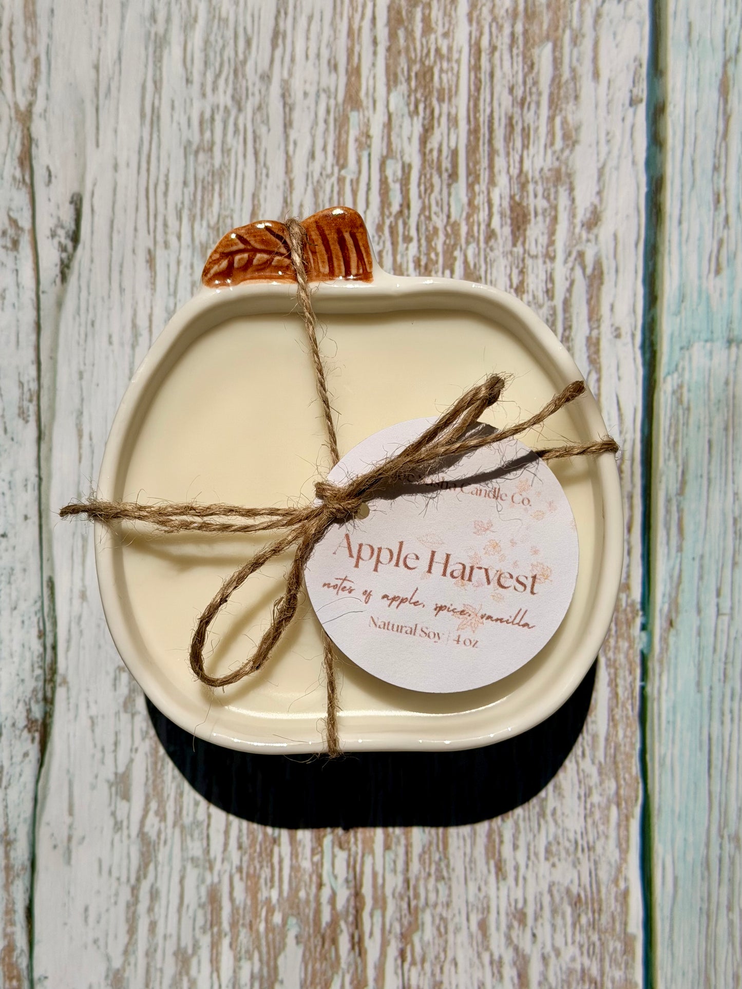 Petite Cream Ceramic Pumpkin